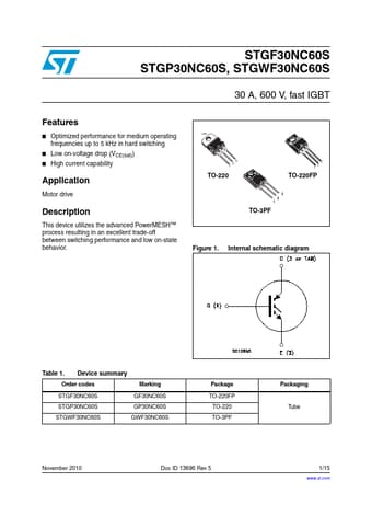  Datasheet Preview Page 1