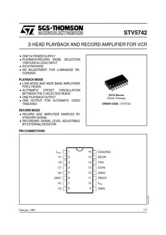  Datasheet Preview Page 1