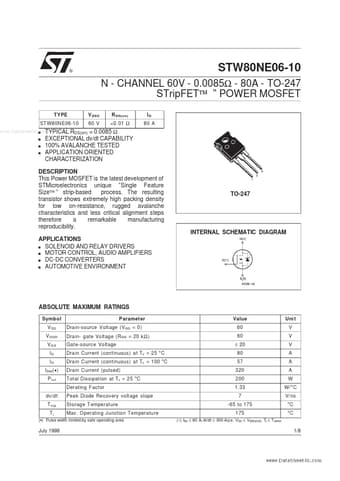  Datasheet Preview Page 1