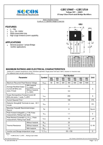  Datasheet Preview Page 1