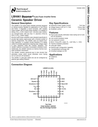  Datasheet Preview Page 1