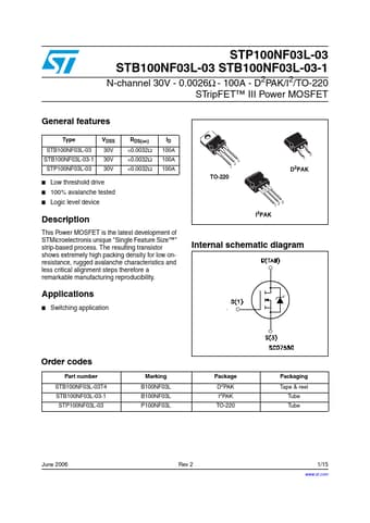  Datasheet Preview Page 1