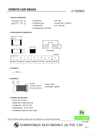  Datasheet Preview Page 1