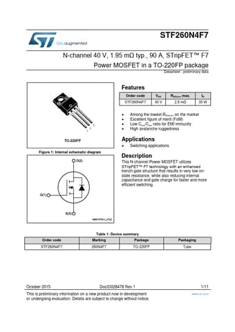  Datasheet Preview Page 1