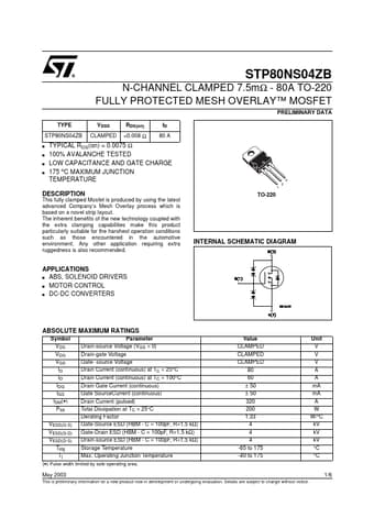  Datasheet Preview Page 1