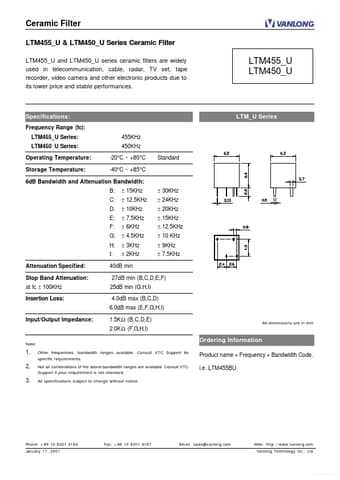  Datasheet Preview Page 1