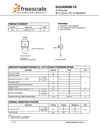  Datasheet Preview Page 1