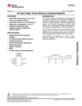  Datasheet Preview Page 1