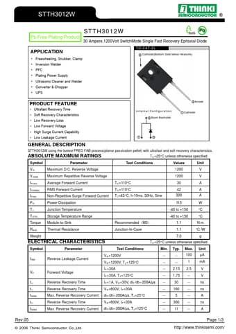  Datasheet Preview Page 1