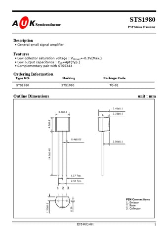  Datasheet Preview Page 1