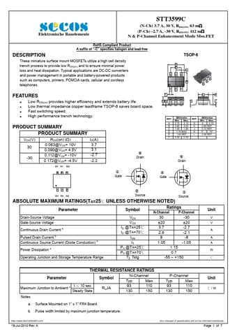  Datasheet Preview Page 1