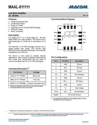  Datasheet Preview Page 1