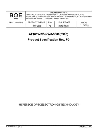  Datasheet Preview Page 1