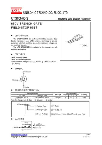  Datasheet Preview Page 1