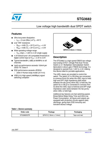  Datasheet Preview Page 1