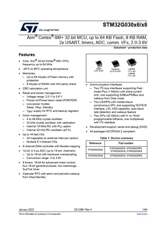  Datasheet Preview Page 1