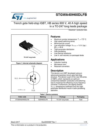  Datasheet Preview Page 1
