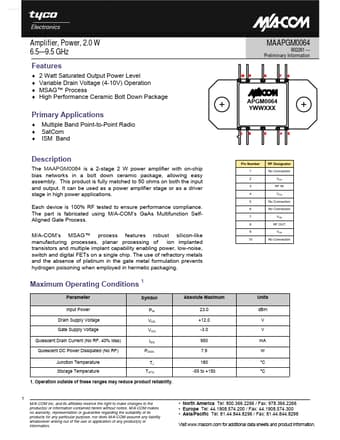  Datasheet Preview Page 1