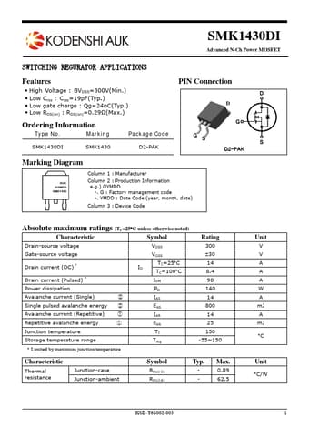  Datasheet Preview Page 1
