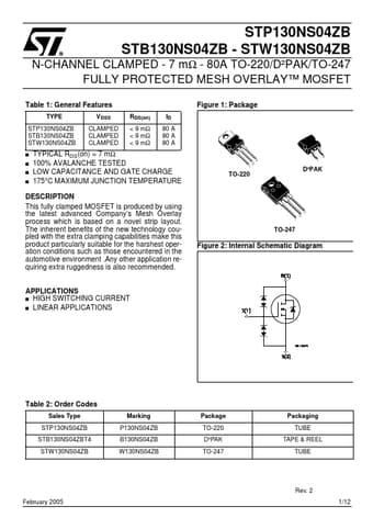  Datasheet Preview Page 1