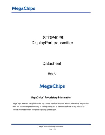  Datasheet Preview Page 1