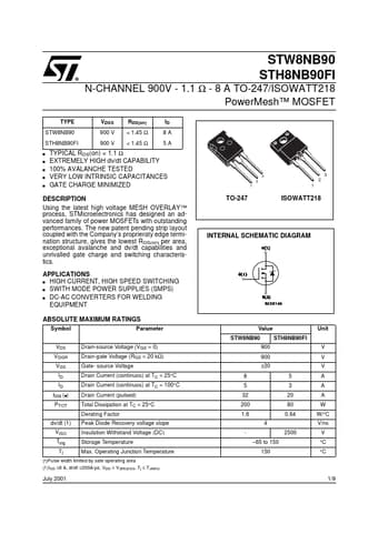  Datasheet Preview Page 1