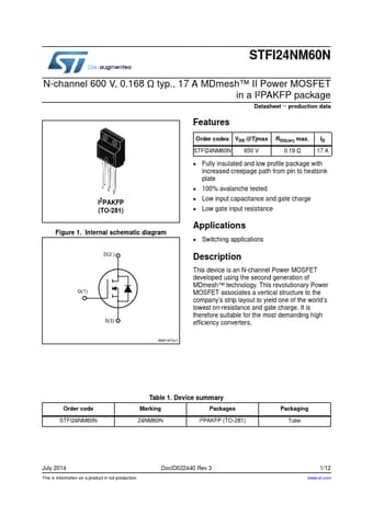  Datasheet Preview Page 1