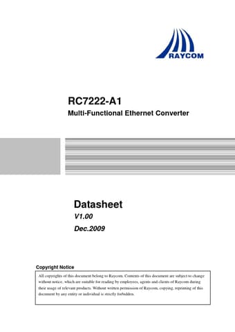  Datasheet Preview Page 1
