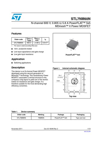  Datasheet Preview Page 1