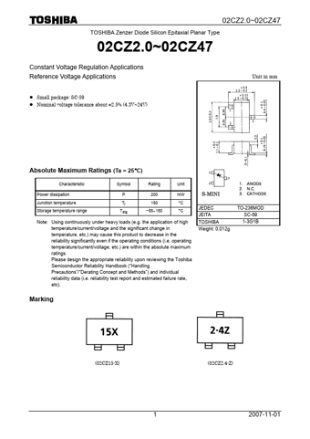  Datasheet Preview Page 1