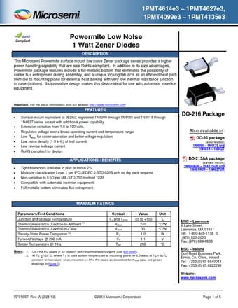  Datasheet Preview Page 1