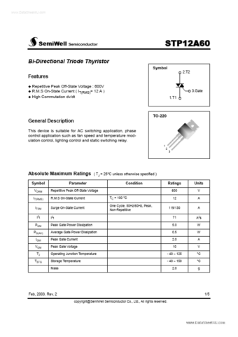  Datasheet Preview Page 1