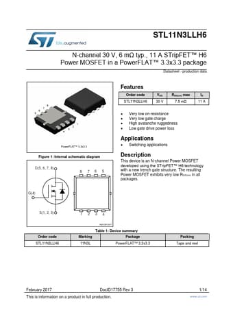  Datasheet Preview Page 1