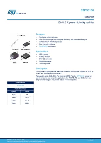  Datasheet Preview Page 1