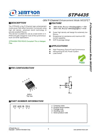  Datasheet Preview Page 1