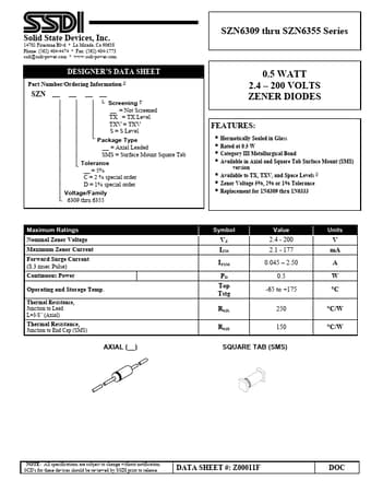  Datasheet Preview Page 1