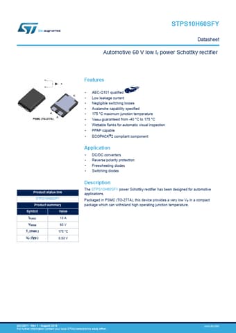  Datasheet Preview Page 1