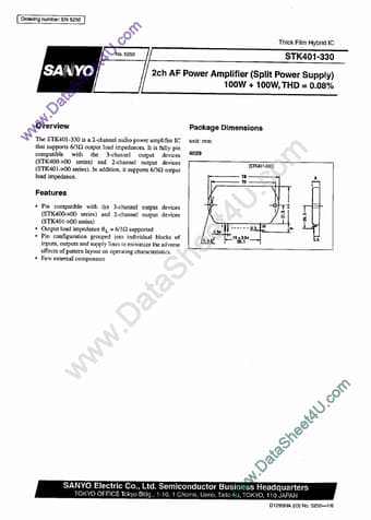  Datasheet Preview Page 1