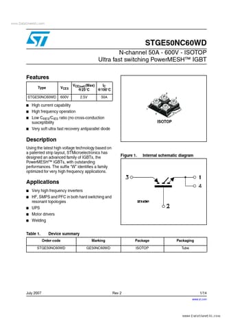  Datasheet Preview Page 1