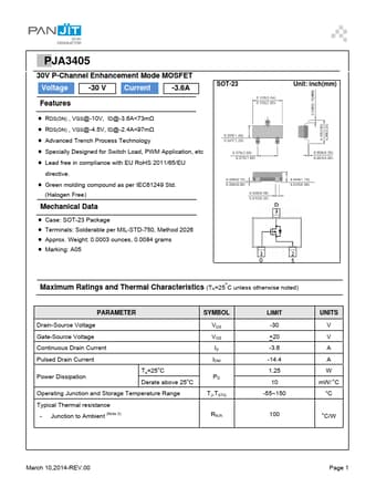  Datasheet Preview Page 1