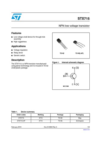  Datasheet Preview Page 1