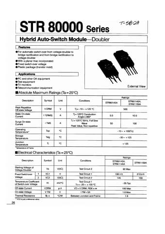  Datasheet Preview Page 1