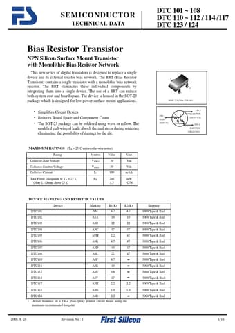  Datasheet Preview Page 1