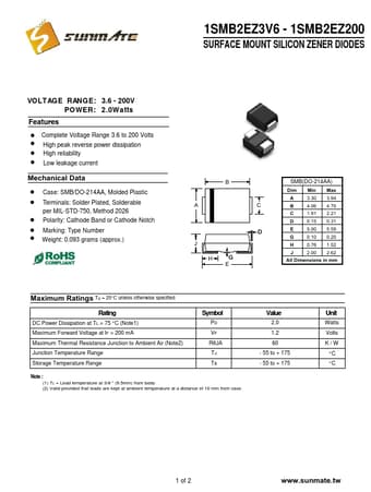  Datasheet Preview Page 1