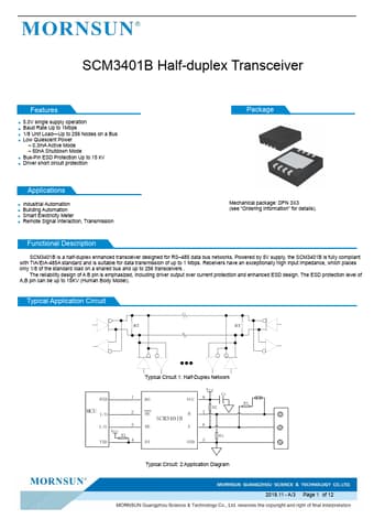  Datasheet Preview Page 1