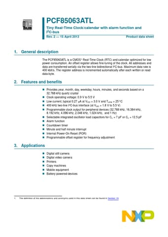  Datasheet Preview Page 1