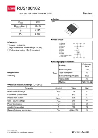  Datasheet Preview Page 1