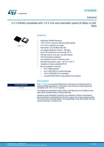  Datasheet Preview Page 1