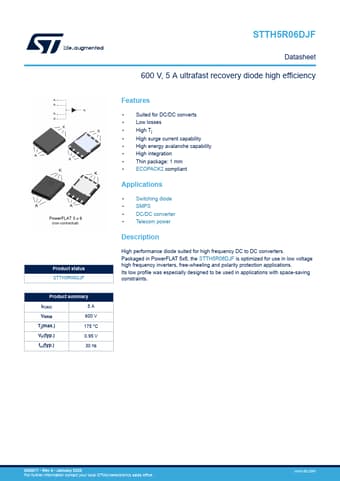  Datasheet Preview Page 1
