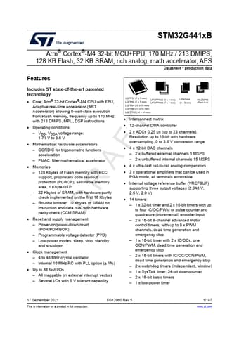  Datasheet Preview Page 1